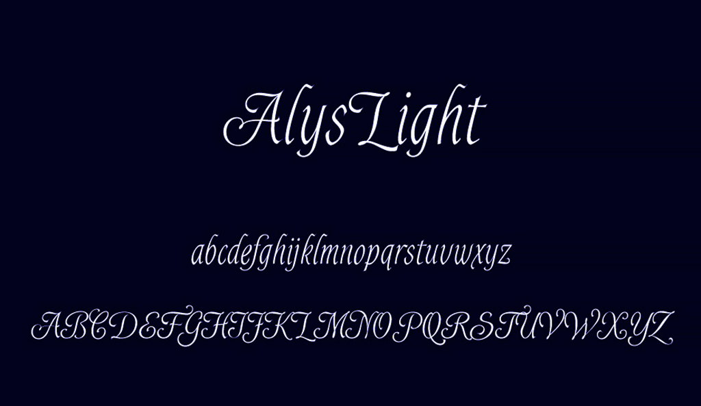 AlysLigh Font