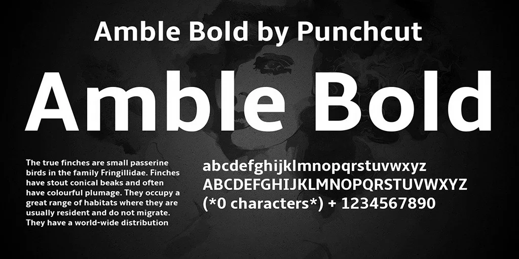 Amble Bold Font