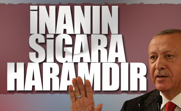 Cumhurbaşkanı Erdoğan'dan 'sigara' açıklaması