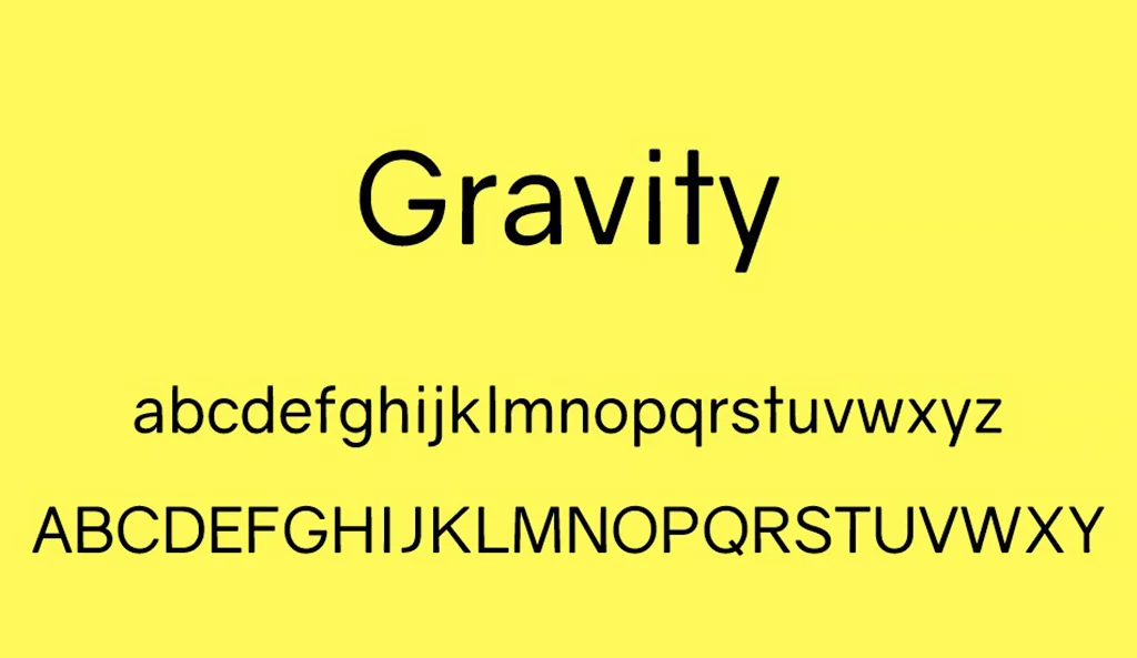 Gravity Font Family