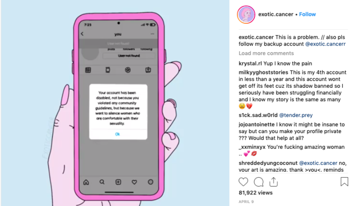 Instagram’ın Uyguladığı Sansüre Kadınlardan Tepki Geldi