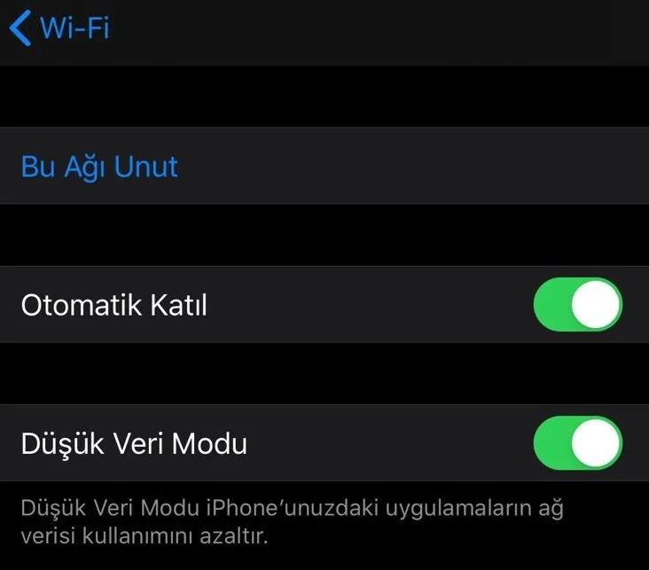 iPhone Düşük Veri Modu Nasıl Kullanılır?