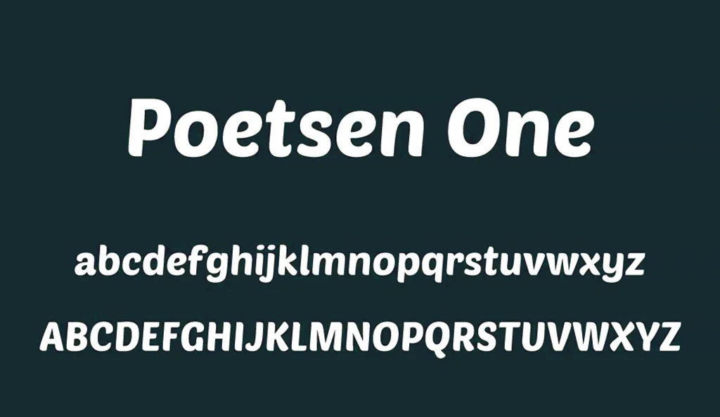 Poetsen One Font