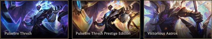 Pulsefire Thresh ve Pulsefire Thresh Prestij Serisi 21 Kasım 2019'da oyuna geliyor.